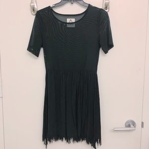 UNIF Black Mesh Dress